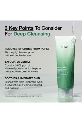 ANUA Heartleaf Quercetinol Pore Deep Cleansing Foam