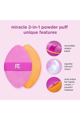 Real Techniques - Miracle 2-In-1 Powder Puff Duo