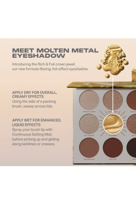 Morphe - Rich & Foiled Artistry Palette -Gold Seeker 