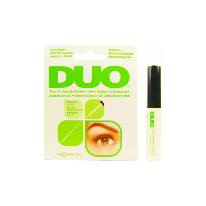 DUO Brush On Striplash Adhesive - White / Clear