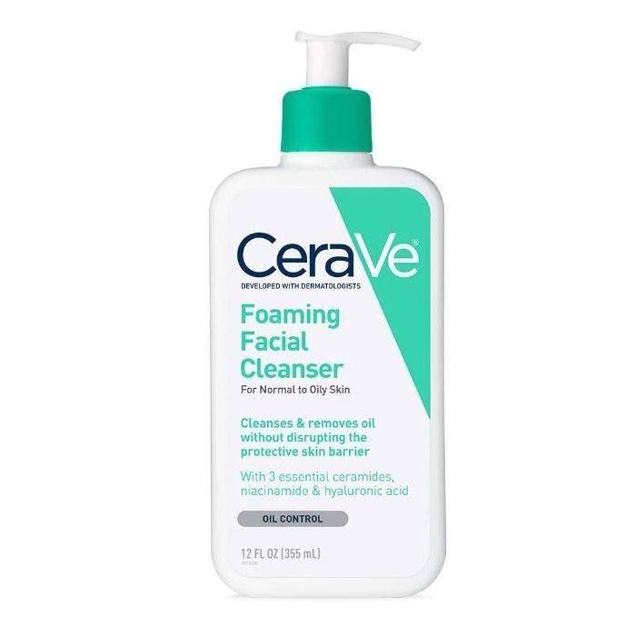 CeraVe Foaming Facial Cleanser FOR NORMAL TO OILY SKIN 12 fl oz