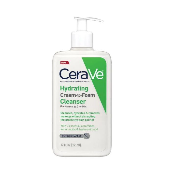 Cerave -Hydrating Cream-to-Foam Cleanser