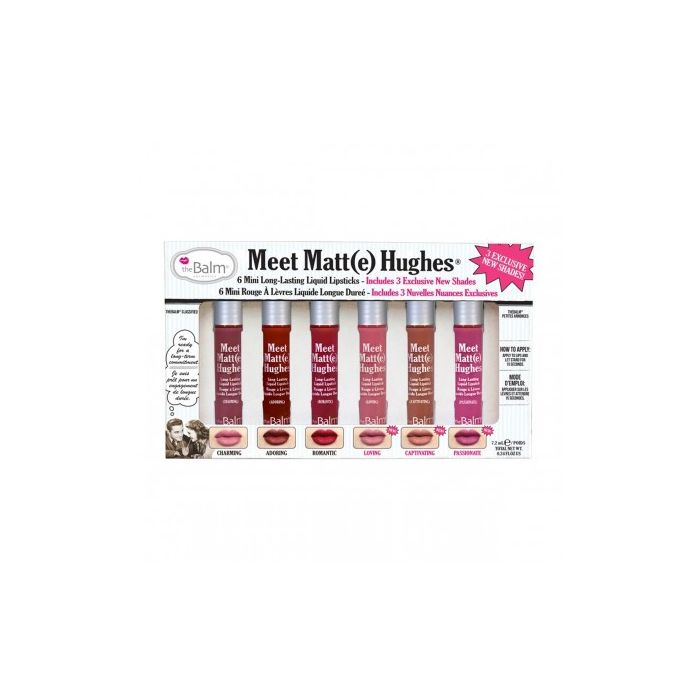 theBalm Meet Matte Hughes Set of 6 Mini Long-Lasting Liquid Lipsticks Volume 3