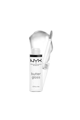 Nyx Cosmetics - Butter Gloss - Non-Sticky Lip Gloss - Sugar Glass - Clear