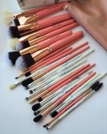 Girliestuffs - Rose Gold Pink + Marble eye brush set - Bundle 